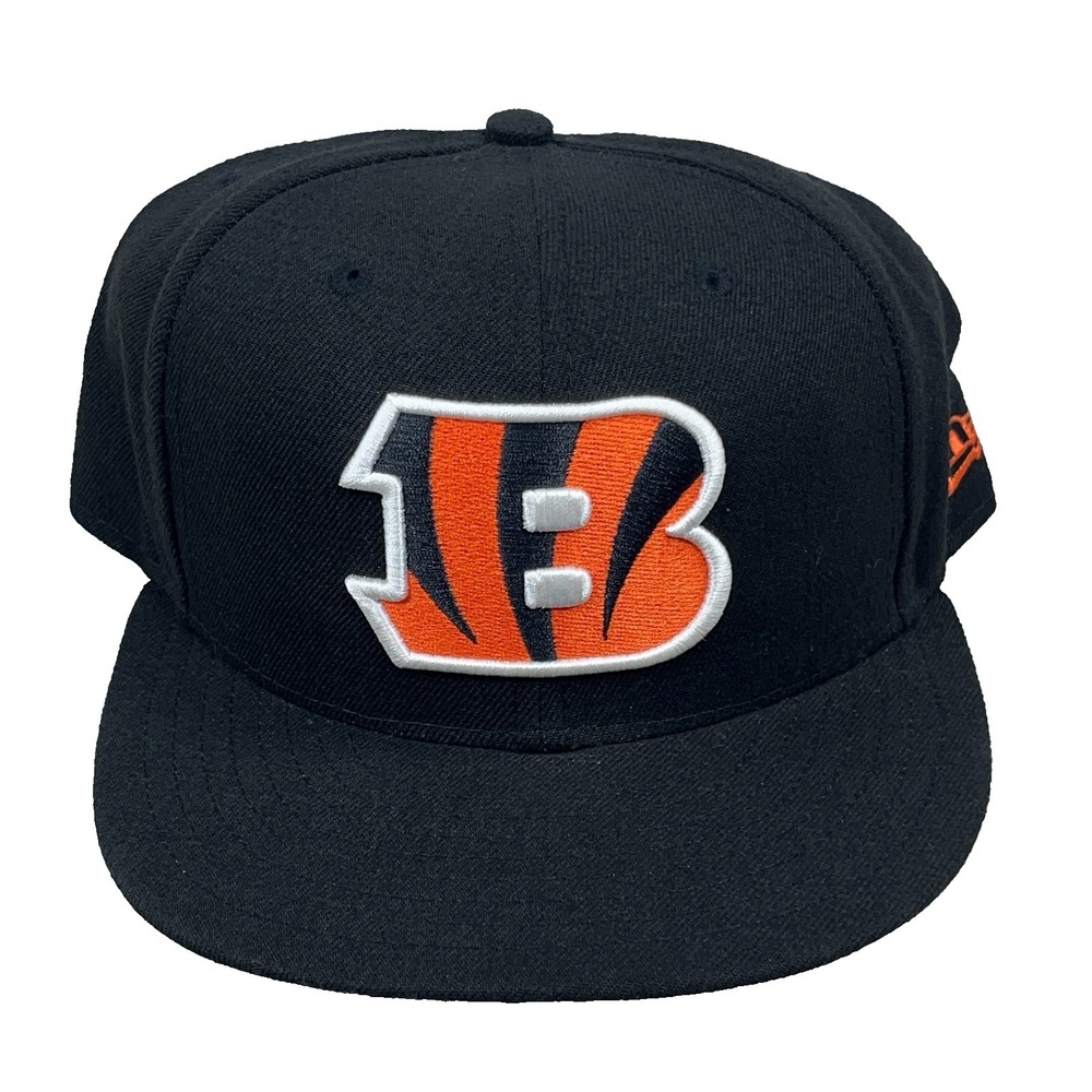 Cincinnati Bengals Hat Cap Fitted Size 7 1/2 Black New Era 59Fifty 5950 NFL AH17